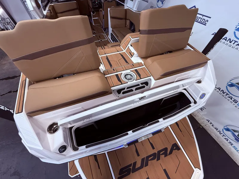 Slide: The Image of Interior of 2024 Supra SL 400 with luxurious seating. - 18