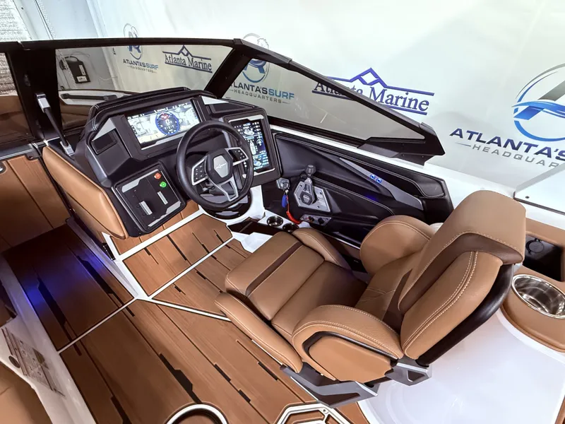 Slide: The Image of Interior of 2024 Supra SL 400 with modern cockpit design. - 26