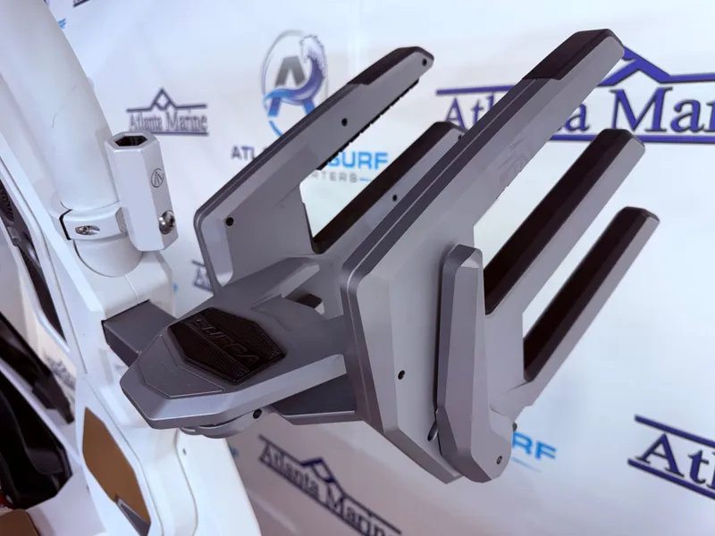 Slide: The Image of 2024 Supra SL 400 boat rack close-up detail. - 42