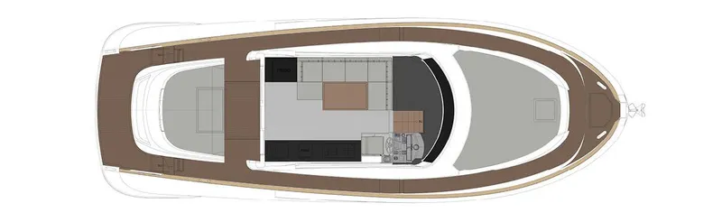 Slide: The Image of Top view layout of 2024 Solaris Power 48' Lobster yacht. - 11