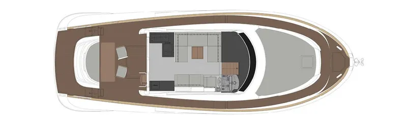 Slide: The Image of Top view of 2024 Solaris Power 48' Lobster yacht layout. - 10