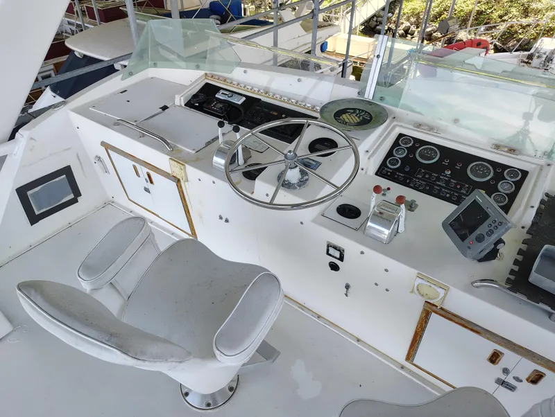 Slide: The Image of Bertram 58 Flybridge Motor Yacht 1976 - 62