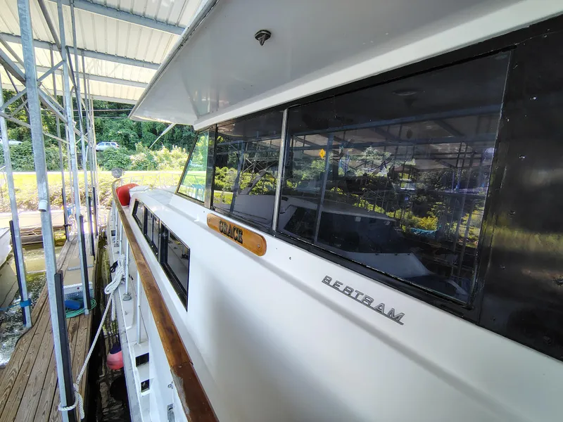 Slide: The Image of Bertram 58 Flybridge Motor Yacht 1976 - 87