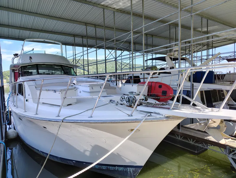 Slide: The Image of Bertram 58 Flybridge Motor Yacht 1976 - 89