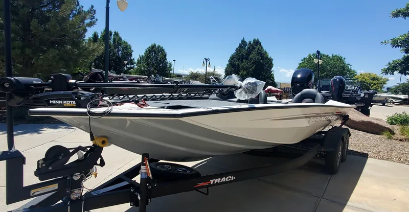 The Image of 2024 Tracker Pro Team 195 TXW Tournament Edition fishing boat on trailer. - 0