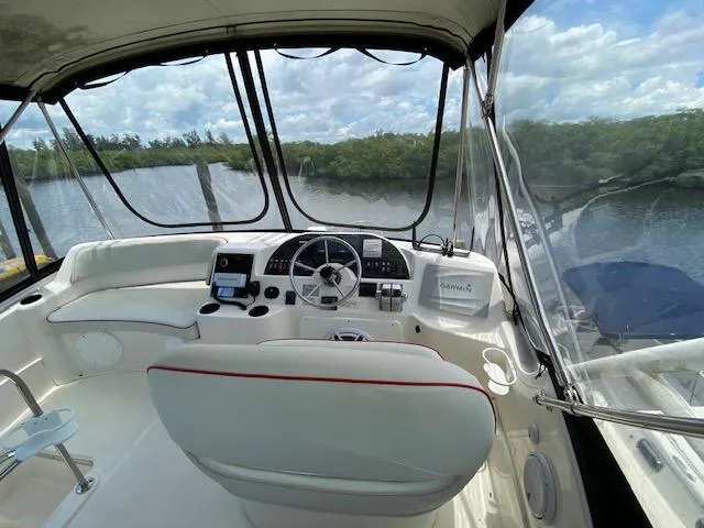 Slide: The Image of Garmin navigation system on a 2007 Silverton 33 Convertible boat. - 44