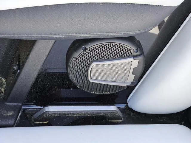 Slide: The Image of 2024 Axis Wake Research A225 boat speaker detail, featuring sleek design and modern audio technology. - 26