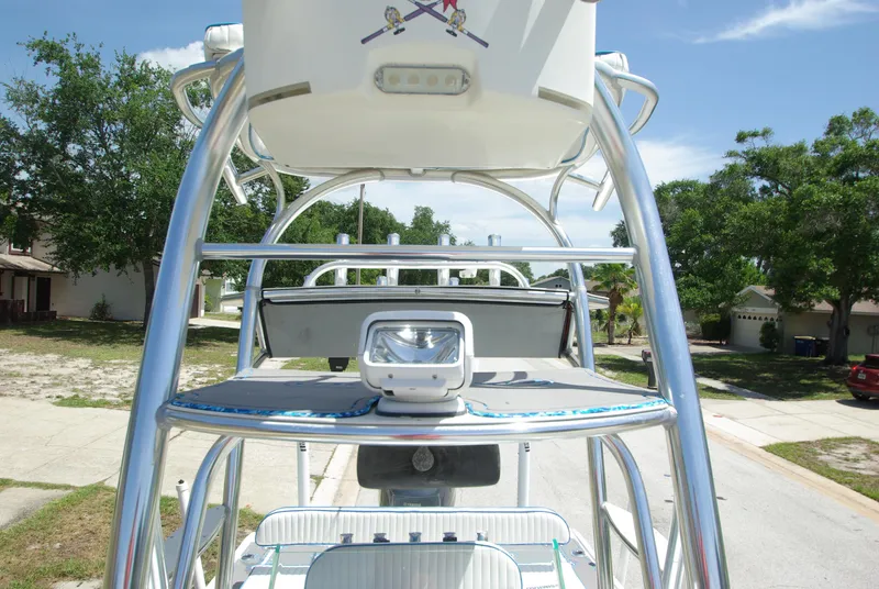 Slide: The Image of 2010 Cape Horn Center Console boat with T-top and spotlight. - 9