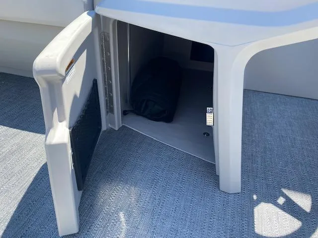 Slide: The Image of Interior of Godfrey 2086EX Xperience Cruise 2025 pontoon boat. - 13