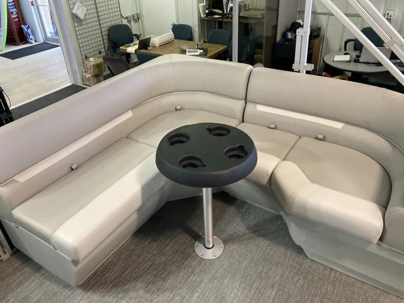 Slide: The Image of Interior of Godfrey 2086EX Xperience Cruise 2025 with seating area. - 16