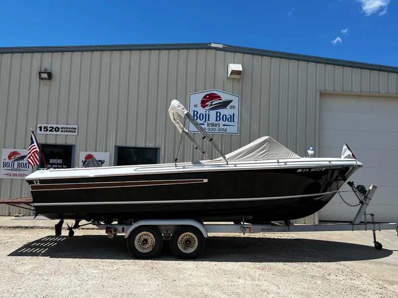 Slide: The Image of 1973 Century Coronado boat on trailer at Boji Boat Brokers. - 33