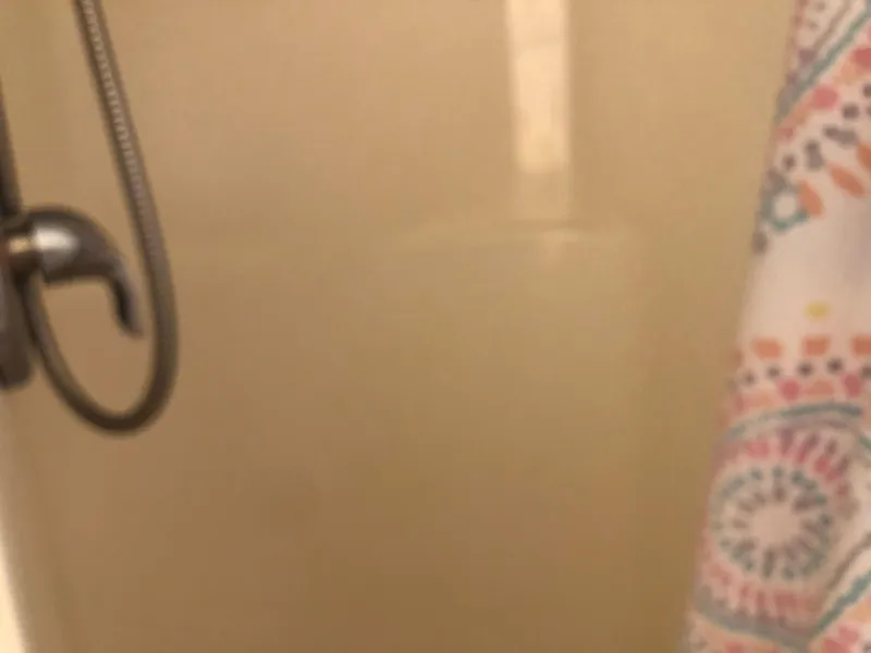 Slide: The Image of Shower area in 2013 Catamaran Cruisers 39 with colorful curtain. - 14