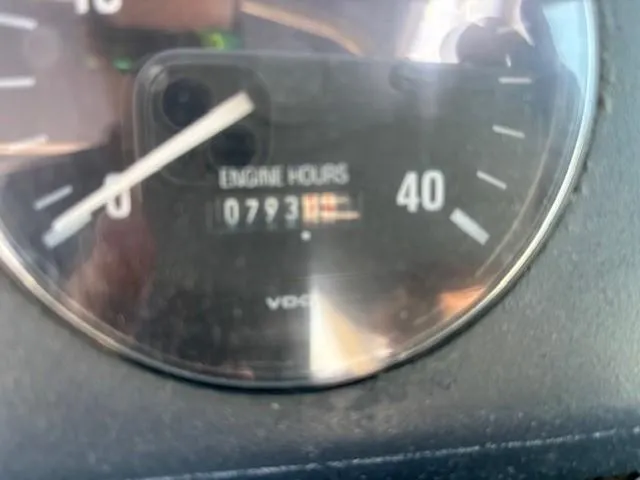 Slide: The Image of Close-up of Tiara Yachts 3100 Open 1997 engine hour meter showing 793 hours. - 15