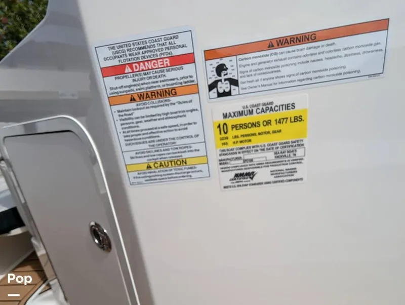 Slide: The Image of 2022 Sea Ray 190 SPX for sale in Apollo Beach, FL - 14