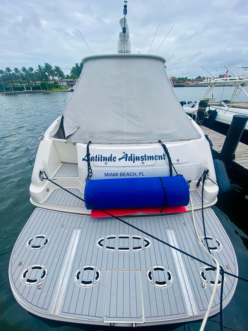 Slide: The Image of 2001 Sea Ray 540 Sundancer yacht docked in Miami Beach, FL. - 2