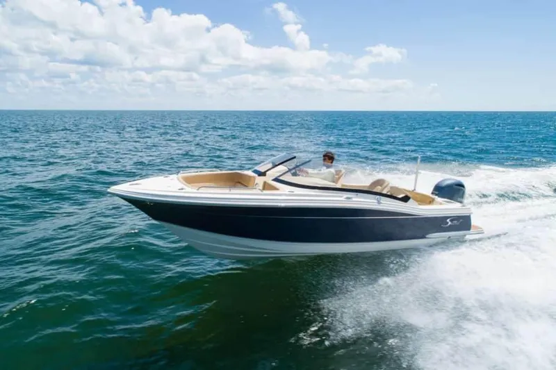 The Image of 2025 Scout 215 Dorado boat cruising on open water. - 0
