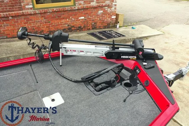 Slide: The Image of 2024 Lund 1875 Renegade SS boat with Minn Kota trolling motor at Thayer's Marine. - 12