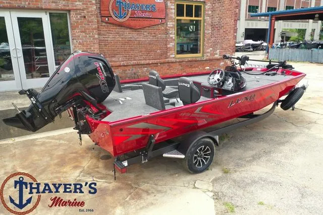Slide: The Image of 2024 Lund 1875 Renegade SS fishing boat at Thayer's Marine dealership. - 19