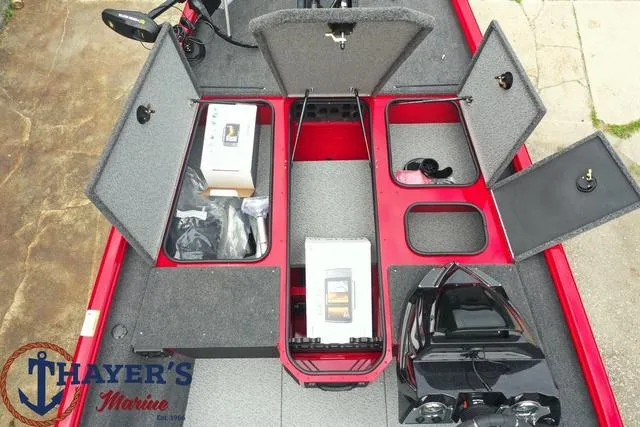 Slide: The Image of 2024 Lund 1875 Renegade SS boat storage compartments and equipment. - 5