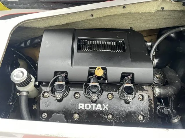 Slide: The Image of 2016 Sea-Doo Waverunner RXP engine with Rotax branding, detailed view. - 15