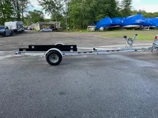 Slide: The Image of 2017 Monterey 197 BR Blackfin boat trailer in a parking lot. - 37
