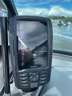 Slide: The Image of Garmin GPS device on a 2017 Monterey 197 BR Blackfin boat. - 7
