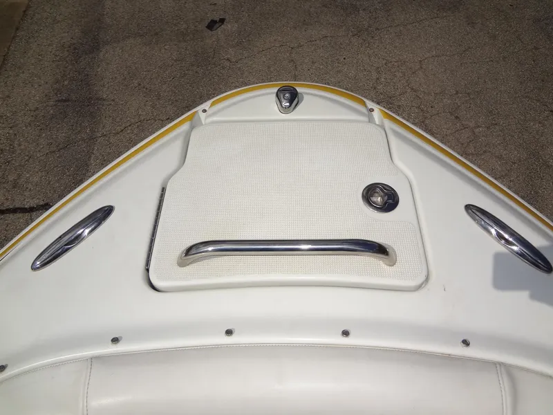 Slide: The Image of Bow of 2007 Formula 240 BR boat with stainless steel handle and hatch. - 26
