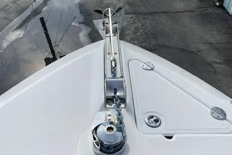Slide: The Image of Bow anchor system of a 2008 Everglades 290 CC boat. - 15