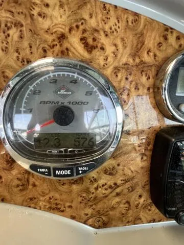 Slide: The Image of Close-up of 2007 Formula Sun Sport 260 boat dashboard with RPM gauge. - 17