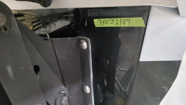 Slide: The Image of Close-up of 2022 Formula 380 Super Sport Crossover boat serial number. - 21