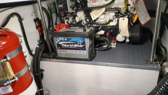 Slide: The Image of Engine compartment of a 2022 Formula 380 Super Sport Crossover with NorthStar battery. - 33