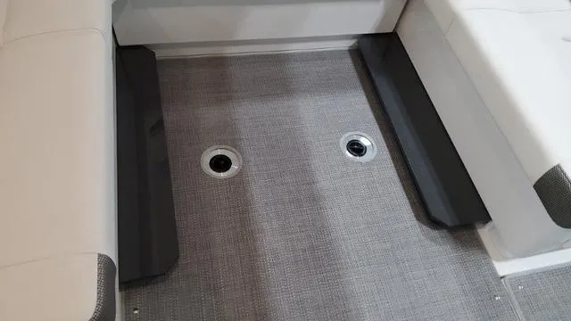 Slide: The Image of 2022 Formula 380 Super Sport Crossover interior seating and flooring. - 38