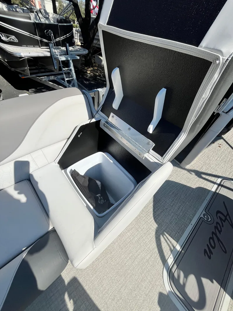 Slide: The Image of 2024 Avalon LSZ Versatile Rear Bench with open storage compartment. - 14