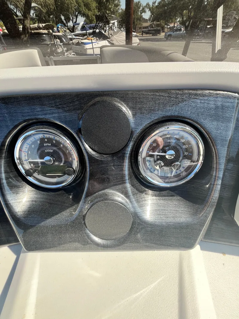 Slide: The Image of 2024 Avalon LSZ Versatile Rear Bench dashboard with dual gauges. - 5