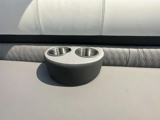Slide: The Image of Cup holders on Avalon Catalina 25' Quad Lounger 2024 boat seat. - 21