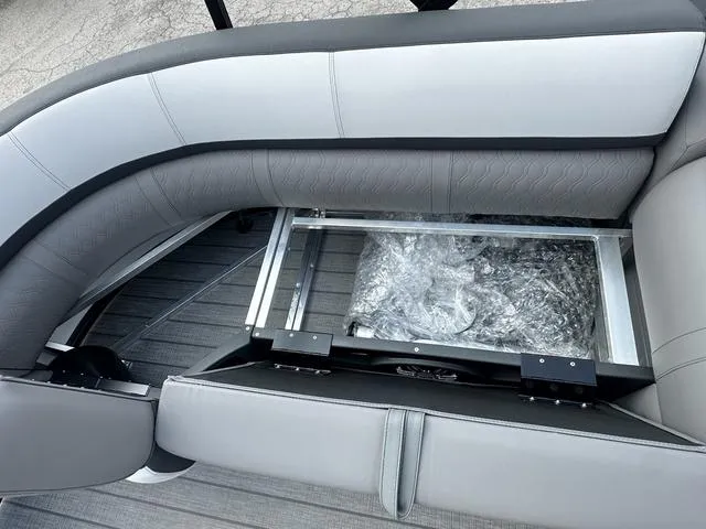 Slide: The Image of 2024 Avalon Catalina 25' Quad Lounger with under-seat storage compartment. - 41