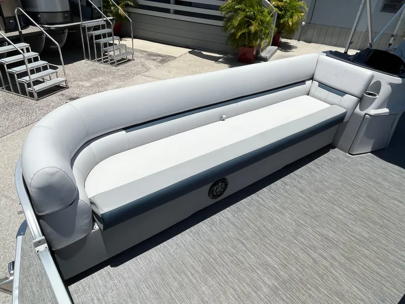 Slide: The Image of 2022 Godfrey SWEETWATER 2486 SFL pontoon boat with spacious seating area. - 10