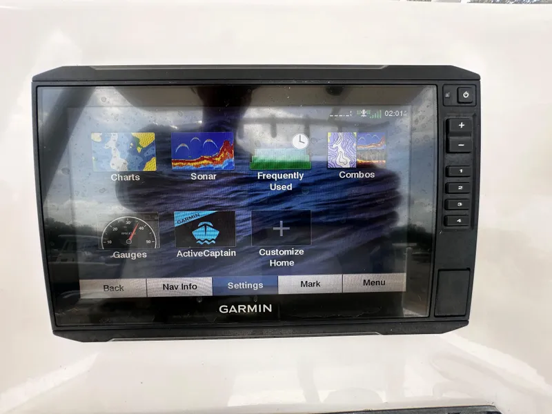 Slide: The Image of Garmin navigation display on 2022 Sea Fox 249 Avenger boat. - 14