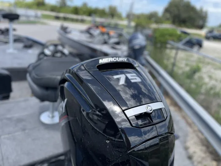 Slide: The Image of 2024 Tracker Pro Team 175 TF with Mercury 75 outboard motor. - 7