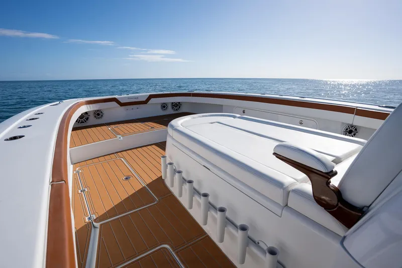 Slide: The Image of 2022 Freeman 47 boat deck with ocean view - 14