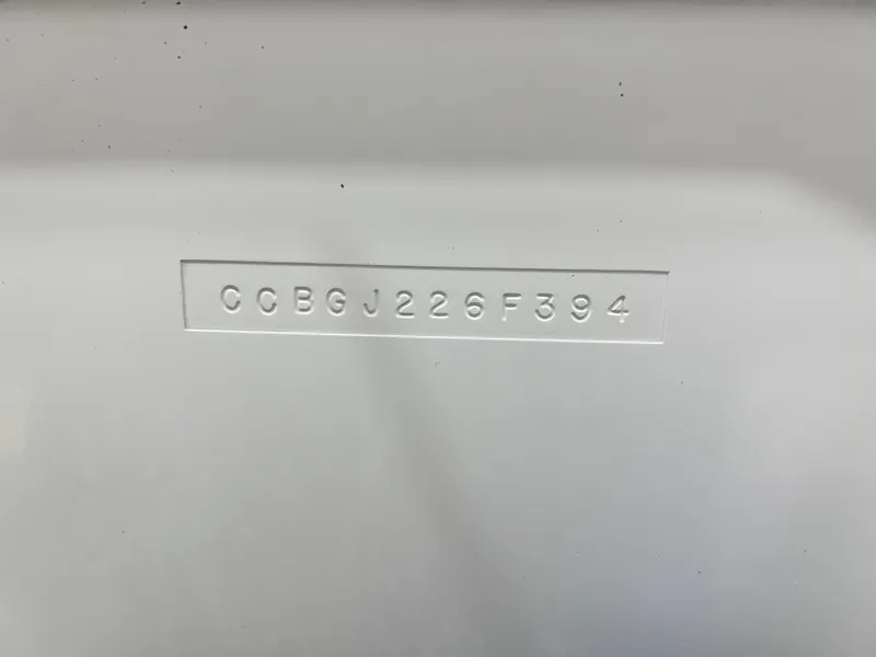 Slide: The Image of Hull identification number (HIN) of a 1994 Chris-Craft 262 Crowne boat. - 16