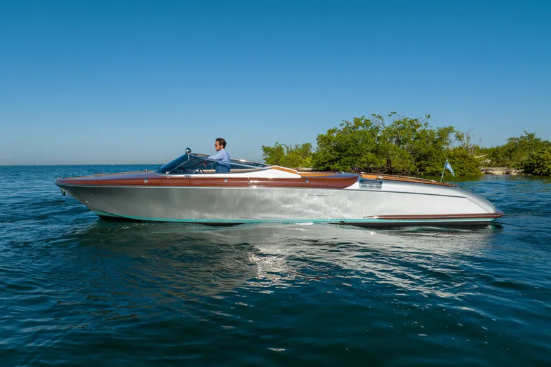 Slide: The Image of 2020 Riva Aquariva Super luxury motorboat cruising on a sunny day. - 28
