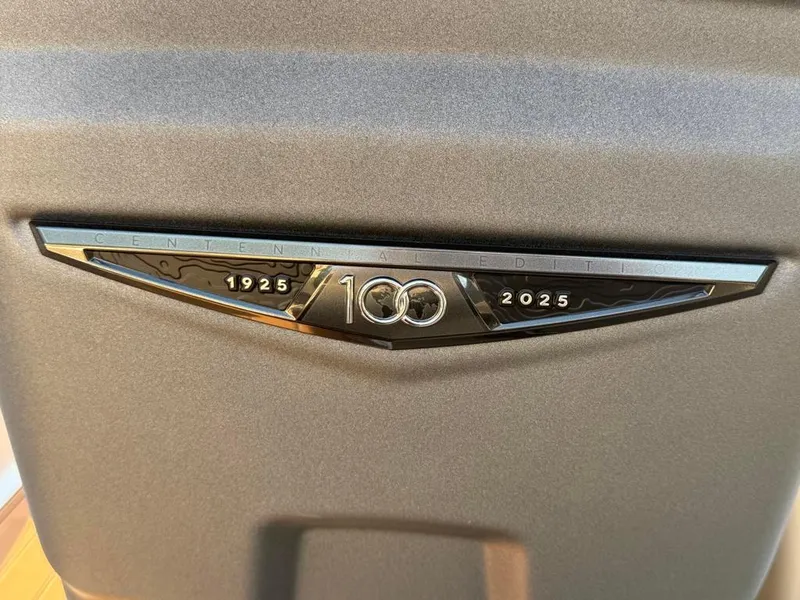 Slide: The Image of Nautique Super Air GS22 2025 centennial edition emblem, celebrating 100 years (1925-2025). - 38