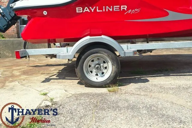 Slide: The Image of 2024 Bayliner M15 boat on trailer at Thayer's Marine. - 17