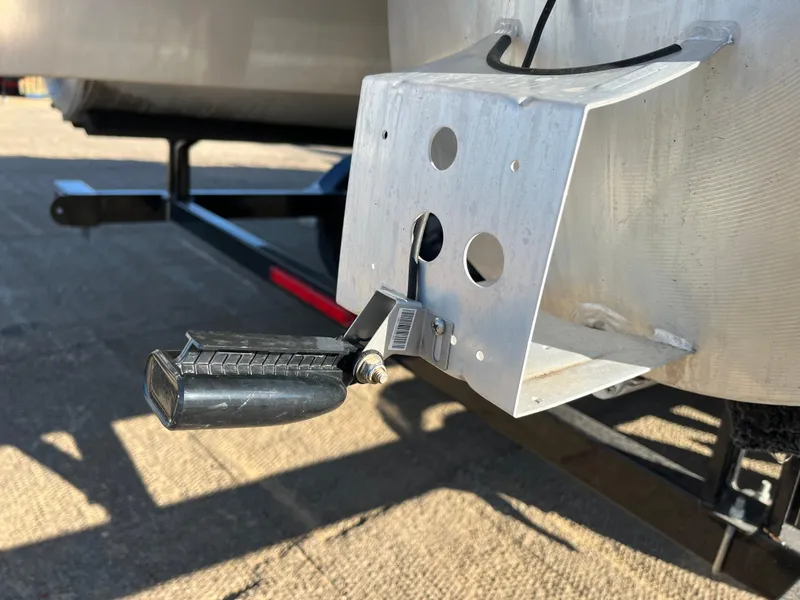 Slide: The Image of Close-up of Nepallo CW18 trailer hitch component, 2022 model, on a sunny day. - 16