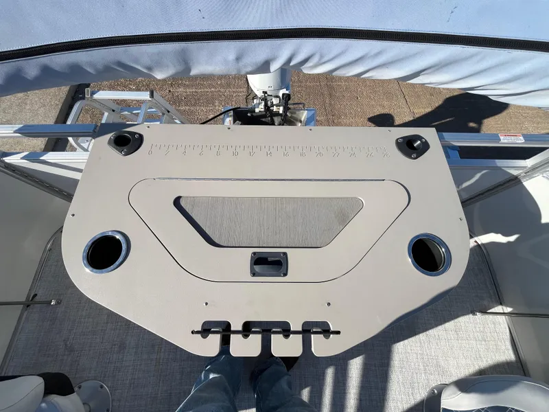 Slide: The Image of Nepallo CW18 2022 boat console with cup holders and storage compartments. - 42