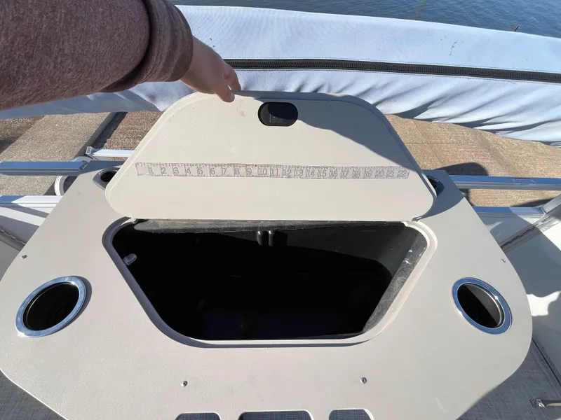Slide: The Image of Nepallo CW18 boat storage compartment with cup holders, 2022 model. - 43