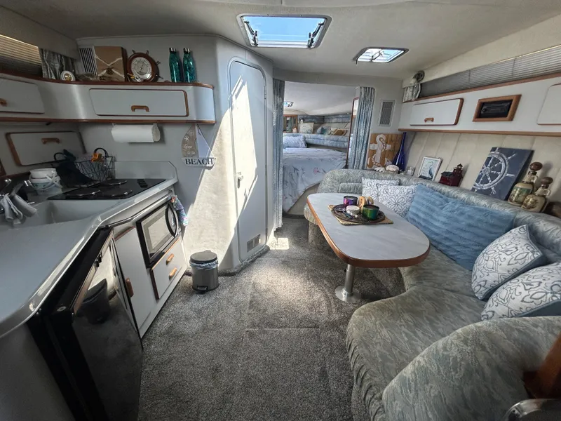 Slide: The Image of 1990 Sea Ray 350 Sundancer Cabin Layout  - 24
