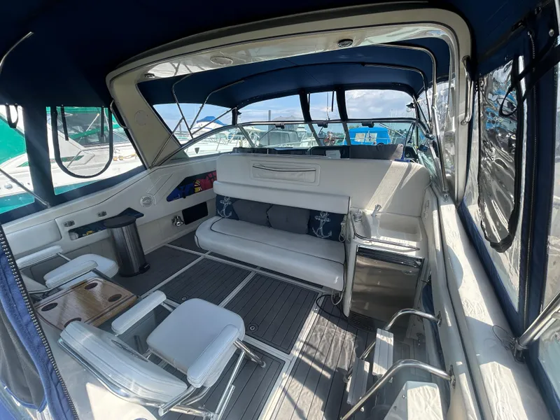 Slide: The Image of Cockpit View or the 1990 Sea Ray 350 Sundancer  - 9