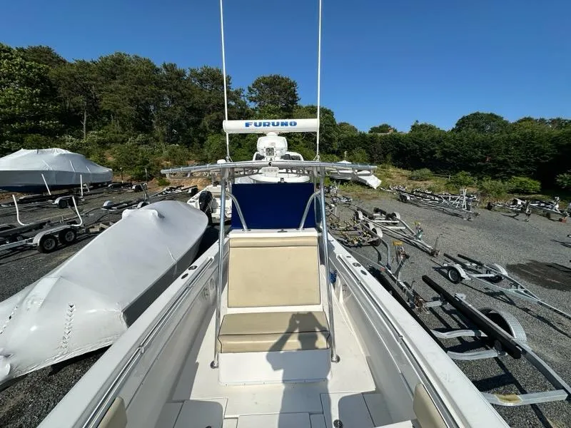 Slide: The Image of 2013 Contender 28 Tournament boat with Furuno radar in a boatyard. - 15
